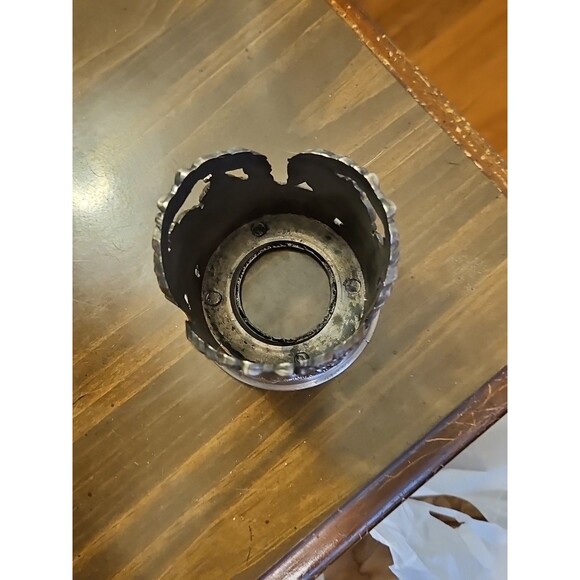 Godinger Silver Art Co Ltd Silver Toned Metal Detailed Christmas Candle Holder - Picture 4 of 7